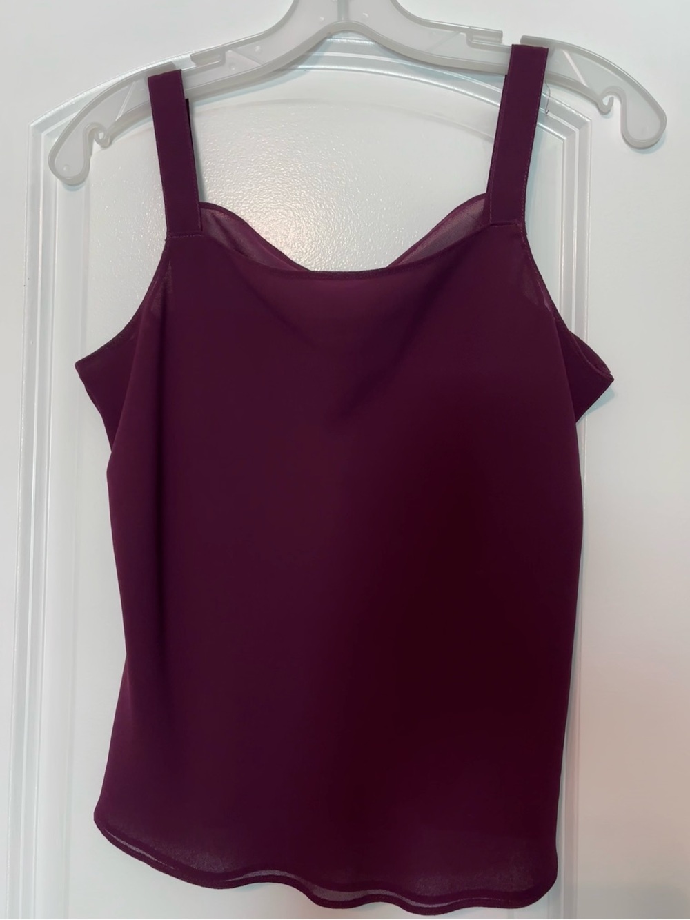Draper’s & Damon’s Womens Dark Burgundy/Plum Sleeveless Cami Top XS/Small